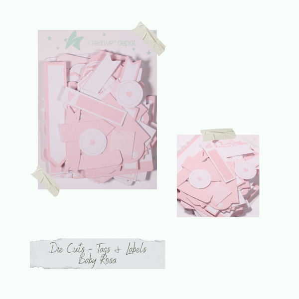 Die Cuts - Tags & Labels - Baby Rosa