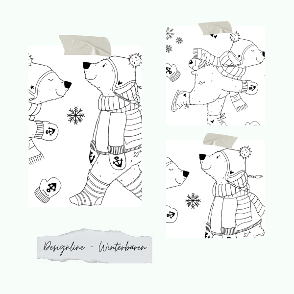 Stempelset - Designline - Winterbären
