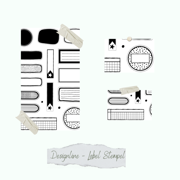 Stempelset - Designline - Label Stempel