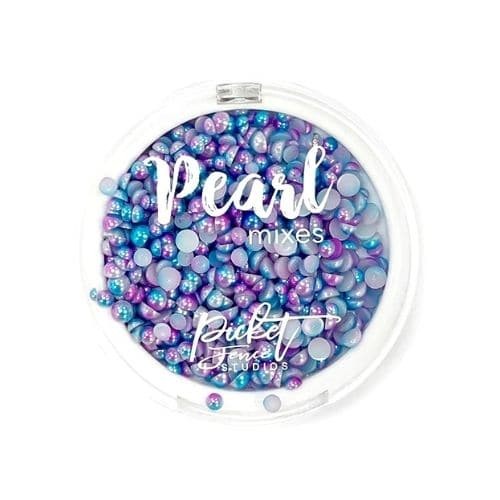 pearl mixes bright blue & soft violet