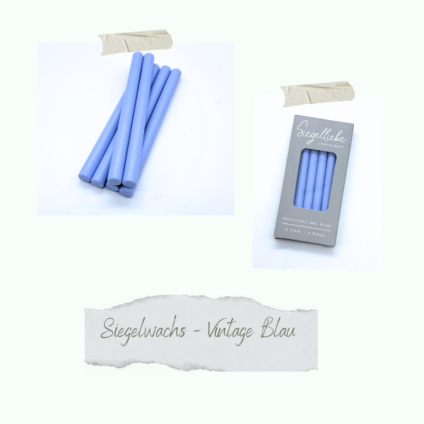 Wachssticks - Vintage Blau - Siegelliebe