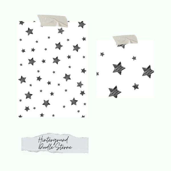Stempelset - Hintergrund - Doodle Sterne