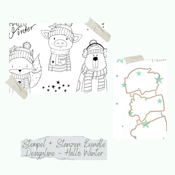 Bundle - Stempelset & Stanzen - Designline - Hallo Winter