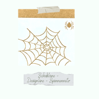 Schablone - Designline - Spinnennetz