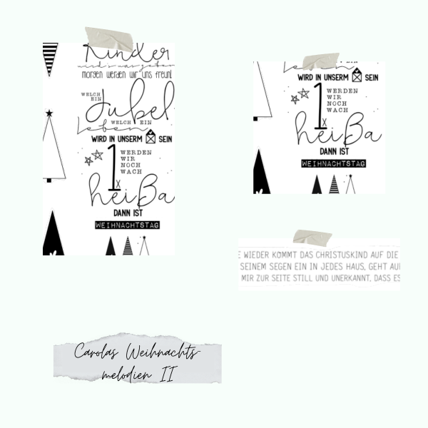 Stempelset - Designline - Carolas Weihnachtsmelodien II- Morgen Kinder