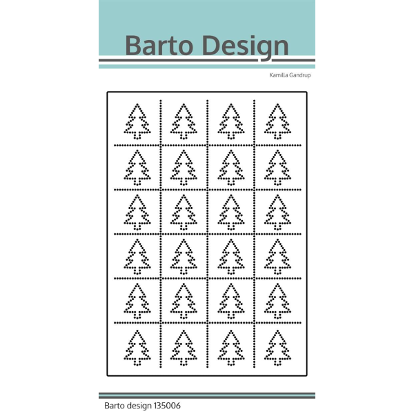 Barto Design - Hintergrund gepiercte Tannenbäume