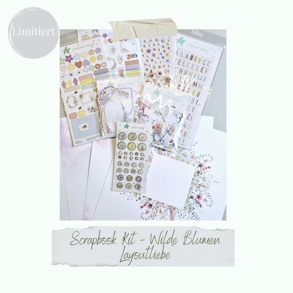 Scrapbook Kit - Wilde Blumen - Layoutliebe