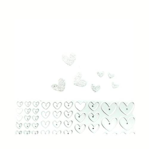 doodle heart confetti