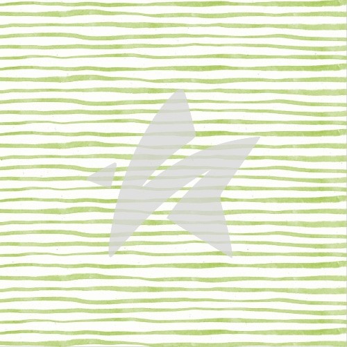 Designpapier - Treeebird - Grüne Streifen