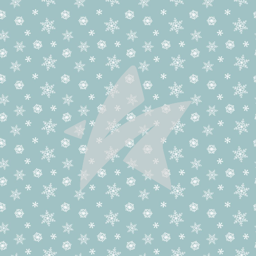 Designpapier - Schneeflocken - Wintermint