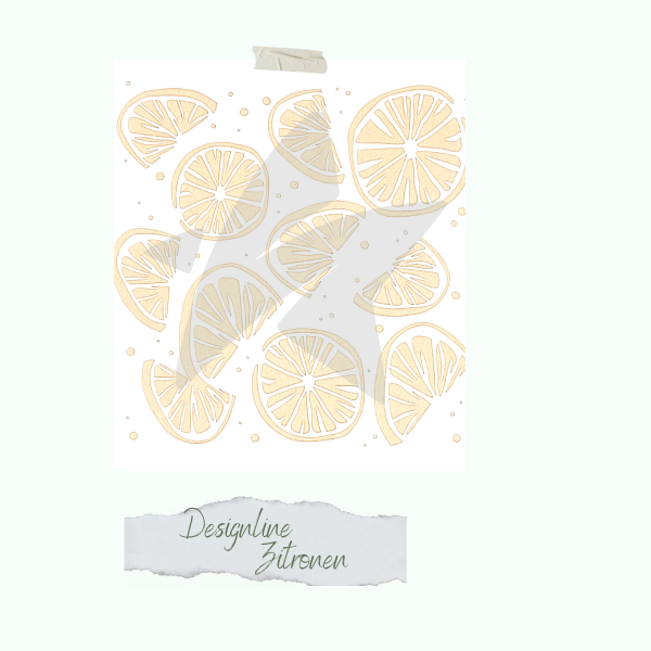 Schablone - Designline - Zitrone