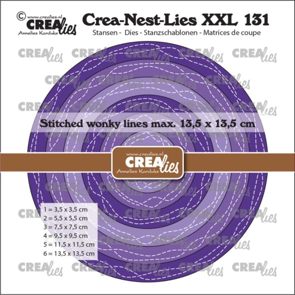 Crealies - Kreis - Wonky Lines