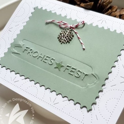 Hotfoil Stamp - Frohes Fest mit Stern