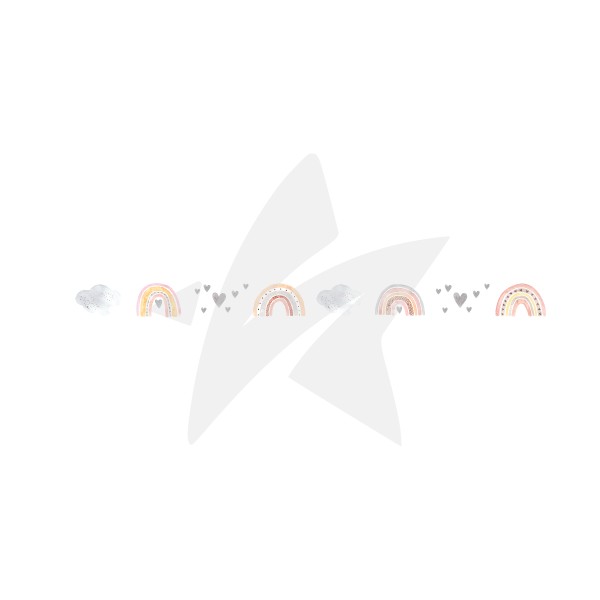 Washi Tape - Fröhliche Regenbögen - 2 cm - Nur noch so lange der Vorrat reicht