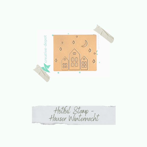 Hotfoil Stamp - Häuser Winternacht