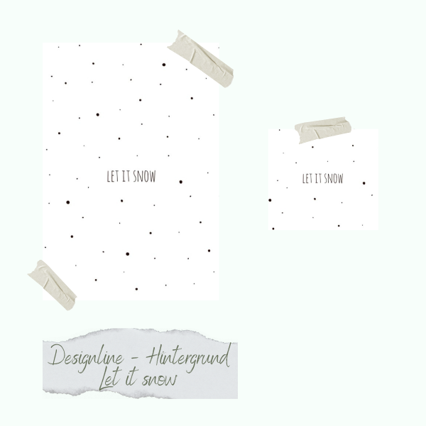 Stempelset - Designline - Hintergrund - Let it snow