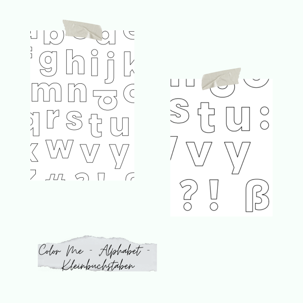 Stempelset- Color Me - Alphabet - Kleinbuchstaben