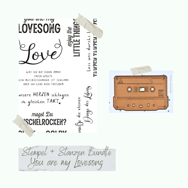 Bundle - You are my Lovesong - Stempelset & Stanzen