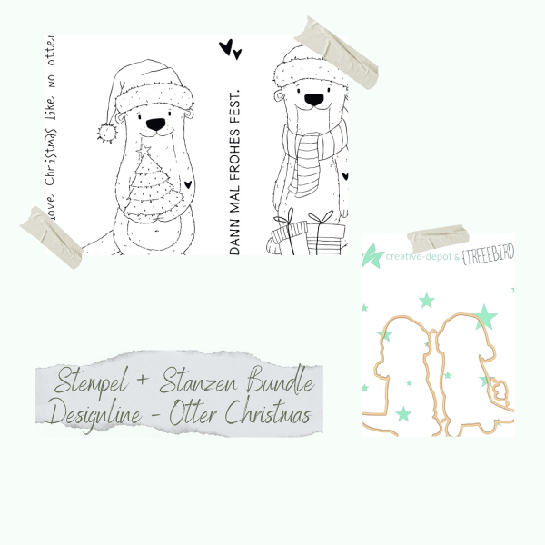 Bundle - Stempelset & Stanzen - Designline - Otter Christmas