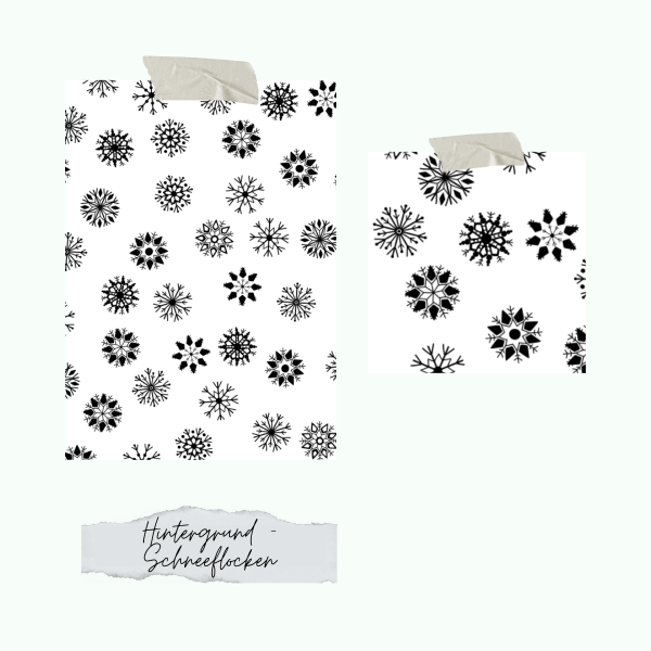 Stempelset - Hintergrund - Schneeflocken