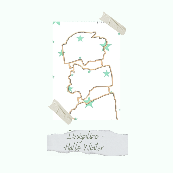 Die - Designline - Hallo Winter - Outline