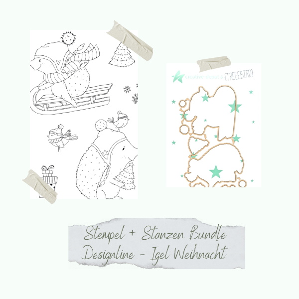 Bundle - Stempelset & Stanzen - Designline - Igel Weihnacht