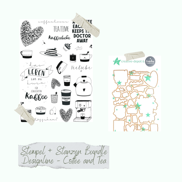 Bundle - Stempelset & Stanzen - Designline - Coffee and Tea