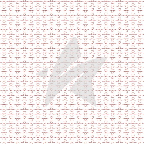 Designpapier - Designline - Kisses - Wellenherzen