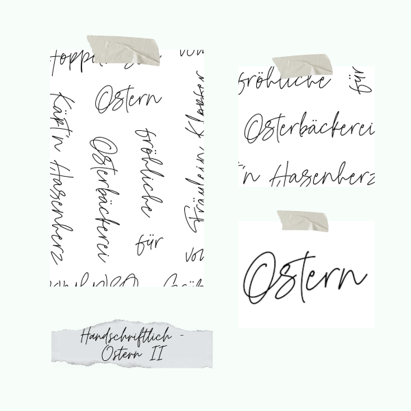 Stempelset - Handschriftlich - Ostern II