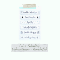 Cut & Emboss Folder - Weihnachtsbanner - Handschriftlich - 11 x 15,5 cm