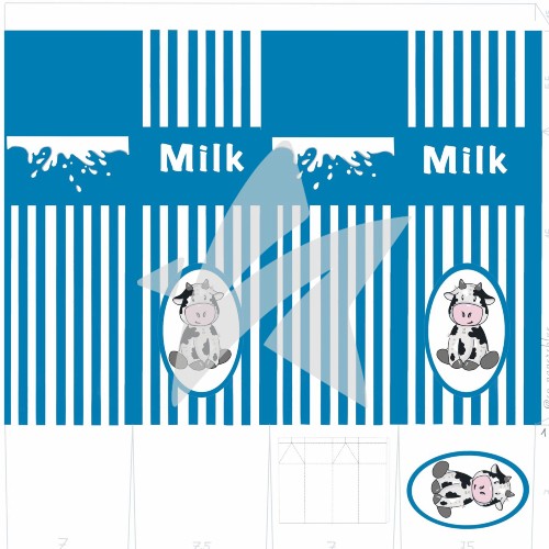 Designpapier - Designline - Milk-Box