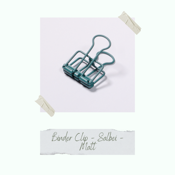 Binder Clip - Salbei - Matt