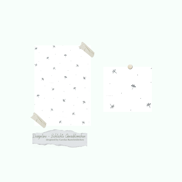 Stempelset - Designline - Hintergrund - schlichte Gänseblümchen