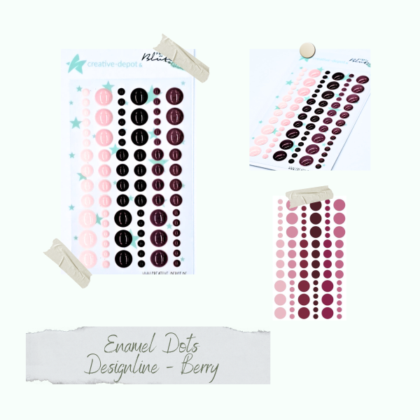 Enamel Dots - Designline - Berry
