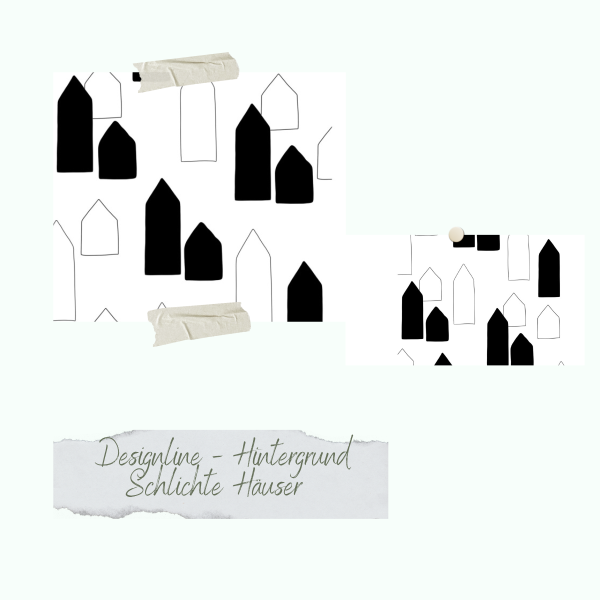 Stempelset - Designline - Hintergrund - Schlichte Häuser