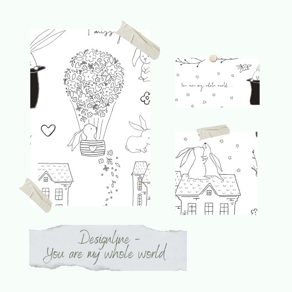 Stempelset - Designline - You are my whole world