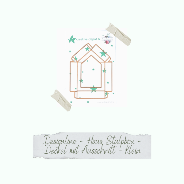 Die - Designline - Haus Stülpbox - Deckel mit Ausschnitt - klein