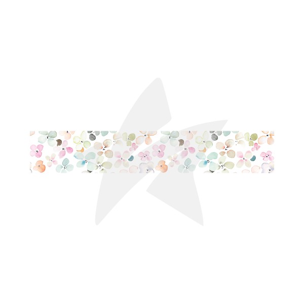 Washi Tape - Einfache Frühlingsblüten - 4 cm - Nur noch so lange der Vorrat reicht